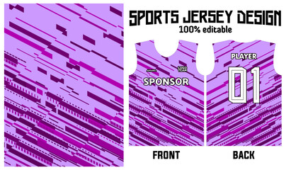 Wall Mural - purple background jersey design for sport uniform
