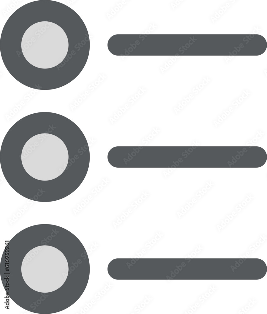 ミニミニカラーアイコン　メニュー丸と線