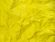 © Olga - matte yellow crumpled paper texture, paper textures and backgrounds, bright yellow, cold color,