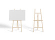 © hiddemaru - White canvas on an easel