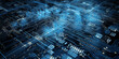 © David - Printed circuit board futuristic server/Technology blue bright background of the abstract computer motherboard, technological processes, science, education