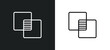 © IconArt - opacity line icon in white and black colors. opacity flat vector icon from opacity collection for web, mobile apps and ui.
