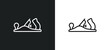 planer line icon in white and black colors. planer flat vector icon from planer collection for web, mobile apps and ui.