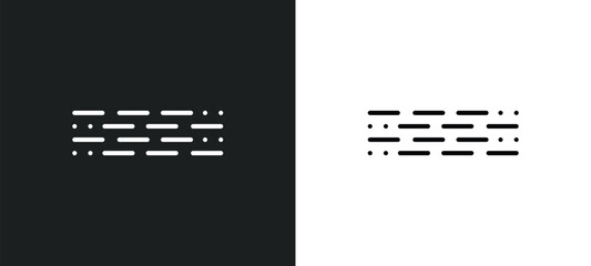 Wall Mural - morse code line icon in white and black colors. morse code flat vector icon from morse code collecti