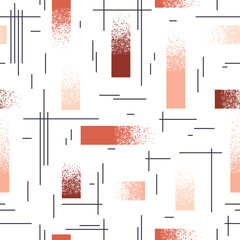Wall Mural - geometric abstract pattern. trendy colorful dynamic composition. flat vector seamless background ill