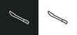 hete line icon in white and black colors. hete flat vector icon from hete collection for web, mobile apps and ui.