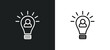 initiative line icon in white and black colors. initiative flat vector icon from initiative collection for web, mobile apps and ui.