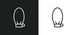 exfoliating mitt line icon in white and black colors. exfoliating mitt flat vector icon from exfoliating mitt collection for web, mobile apps and ui.