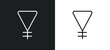 soapstone line icon in white and black colors. soapstone flat vector icon from soapstone collection for web, mobile apps and ui.