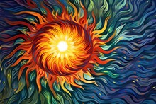 Abstract Sun Background