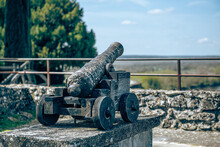 Old Medieval Cannon In The Fortress