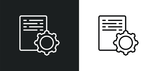 program tings line icon in white and black colors. program tings flat vector icon from program tings collection for web, mobile apps and ui.