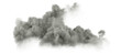 Leinwandbild Motiv Carbon pollution realistic clouds cutout transparent backgrounds 3d render png