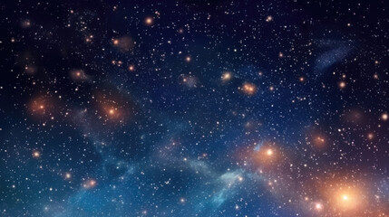 Wall Mural - starry night sky created with generative ai technology