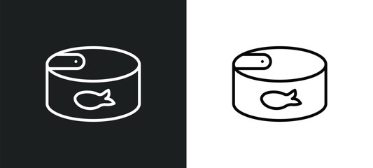 Wall Mural - conserve line icon in white and black colors. conserve flat vector icon from conserve collection for