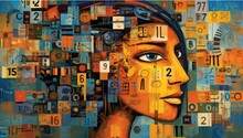 The Head Of A Person Is Full Of Different Numbers Generative AI
