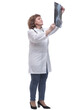 © ASDF - in full growth. the doctor looking at the x- ray