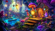 © edojob - treasure in the magic fairytale forest, made with Generative AI