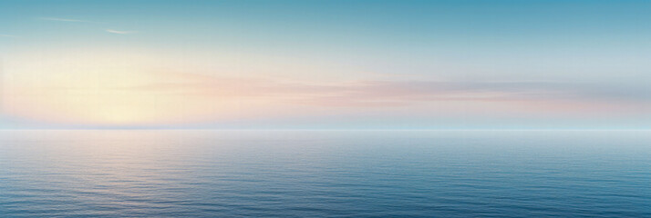 Wall Mural - A beautiful ocean landscape, panoramic view - Generative AI