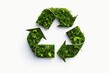 © Deivison - Recycling symbol with plants, environmental preservation concept. Generative AI