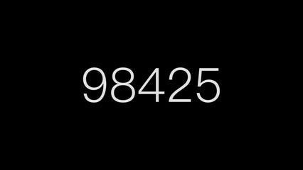 Wall Mural - thousands of digits scroll randomly, alpha channel
