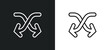 move content line icon in white and black colors. move content flat vector icon from move content collection for web, mobile apps and ui.
