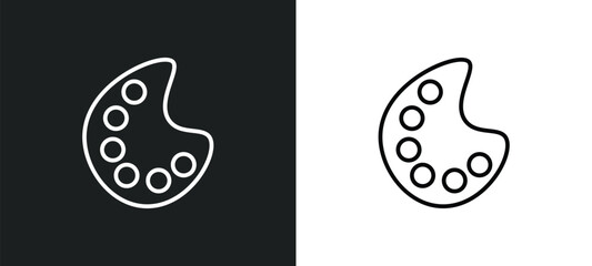 color line icon in white and black colors. color flat vector icon from color collection for web, mobile apps and ui.