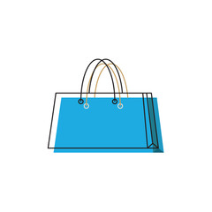 Poster - Isolated colored shopping bag icon Vector