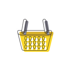 Poster - Isolated colored shopping basket icon Vector