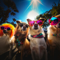 Poster - group of dog with coolers