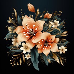 Poster - background with flowers