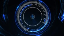 Speedometer Template Background Animation. Speed HUD Indicator