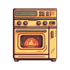 Poster - yellow oven design