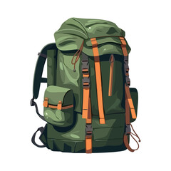 Poster - Hiking backpack illustration