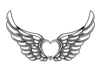 heart with wings