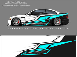 car livery graphic vector. abstract grunge background design for vehicle vinyl wrap and car branding