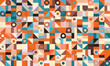 Abstract Geometric Pattern Seamless Wallpaper.