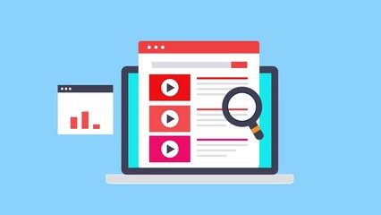 Canvas Print - optimizing video content for higher ranking on video search engine, increase views and user interact