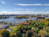 Fototapeta  - The Nordic Museum and Vasa Museum is museums located on Djurgarden island in central Stockholm, Sweden