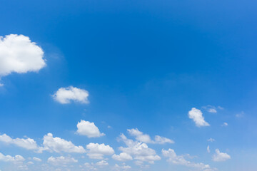 Wall Mural - beautiful blue sky and clouds nature background.