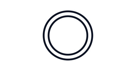 Wall Mural - dot icon. thin line dot icon from business and analytics collection. outline vector isolated on whit