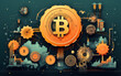 © Bartek - Bitcoin design in the style of infographic