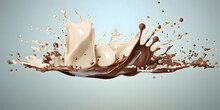 A Delicious Chocolate And Milky Swirl - Color Food Design