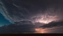 This Supercell Spun Up Over The Canyons Of Eastern New Mexico. This Supercell Sat For Hours As We Patiently Time-lapsed It. 