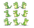 cute crocodile mascot