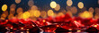 Turkey National Flag Light Night Bokeh Abstract Background. Celebration of 100th anniversary of the founding of Turkey with copy space for text