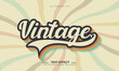 © theos studio - vintage retro grunge texture lettering style editable colorful rainbow vector text effect alphabet font typography