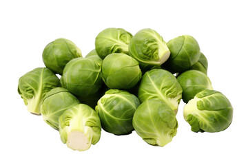 Wall Mural - Brussels sprouts. Transparent background. generative AI