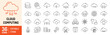© VSK Graphics - Cloud Computing editable stroke outline icons set. Cloud, computing, server, database, technology, networking, data and internet. Vector illustration.