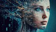 Leinwandbild Motiv Exploring Artificial Intelligence and Ethical Implications. Generative AI